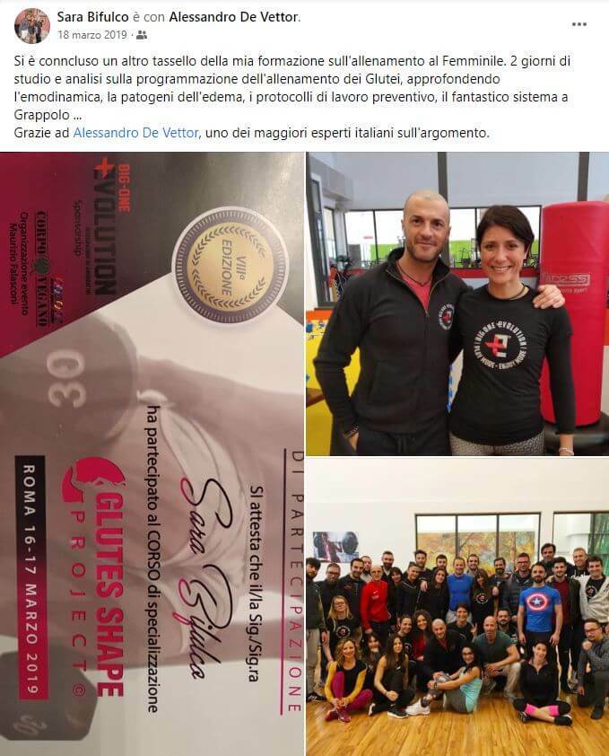 Testimonianza ADV Female Fitness Academy